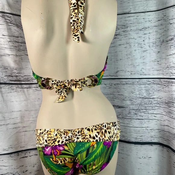 Victoria’s Secret Leopard jungle print sexy Bikini - Picture 2 of 8